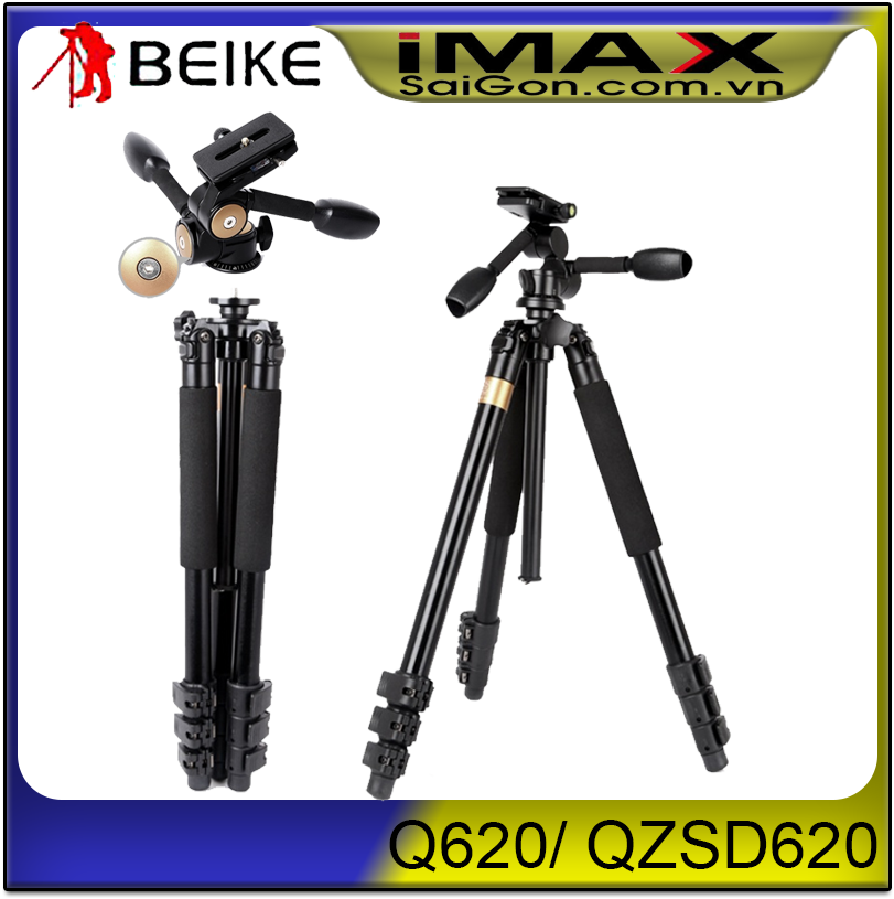 Chân máy ảnh Tripod Beike Q-620 + Remote cho máy ảnh