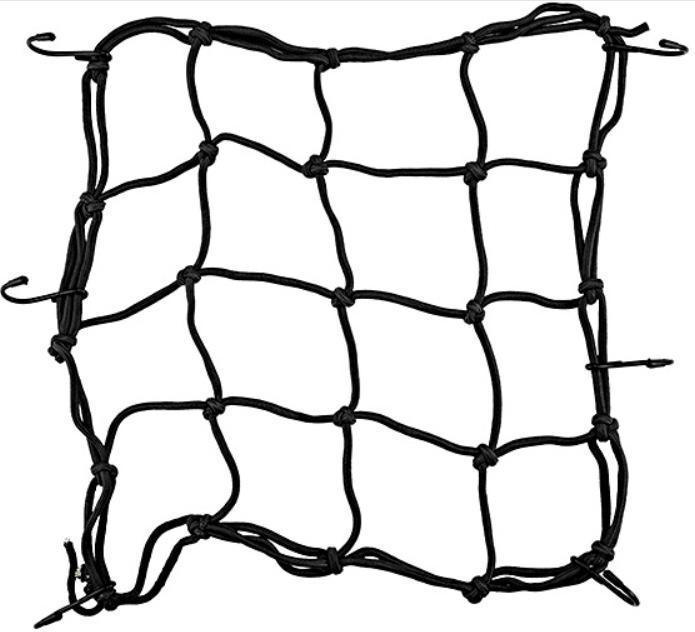 Lưới thun ràng đồ 40x40cm, lưới ràng đồ bình xăng, lưới buộc đồ, đồ phượt giá rẻ