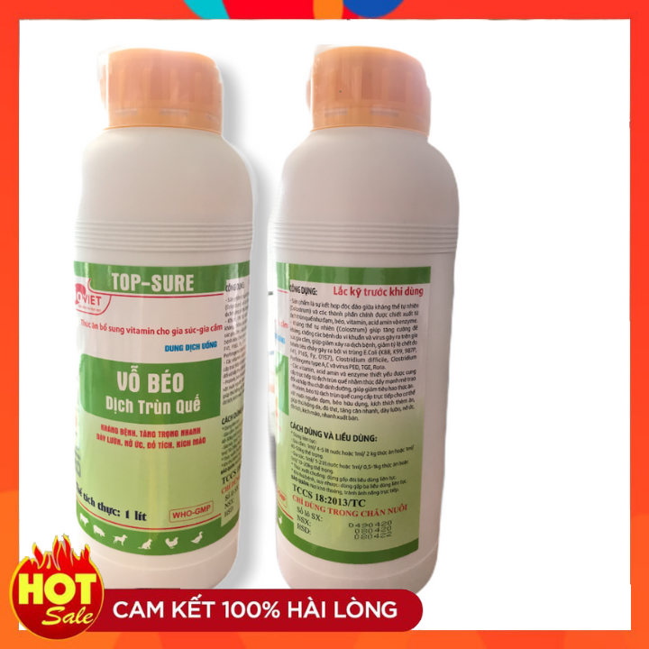 Vỗ béo cao đạm trùn quế cho gia súc gia cầm chai 1 lít