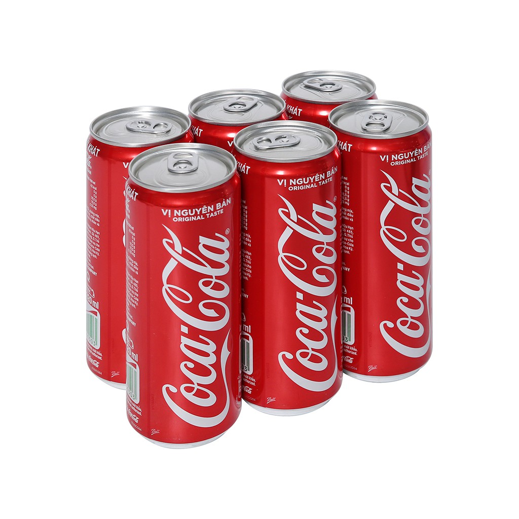 6 lon coca cola vị nguyên bản 320ml kyan house nn04 bật tung sảng khoái bất tận