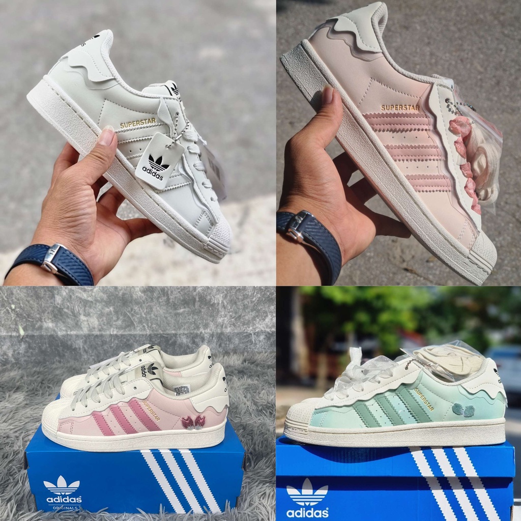 Giày thể thao nam nữ trắng das mũi sò, giày sneaker das sò hồng nam nữ đủ size