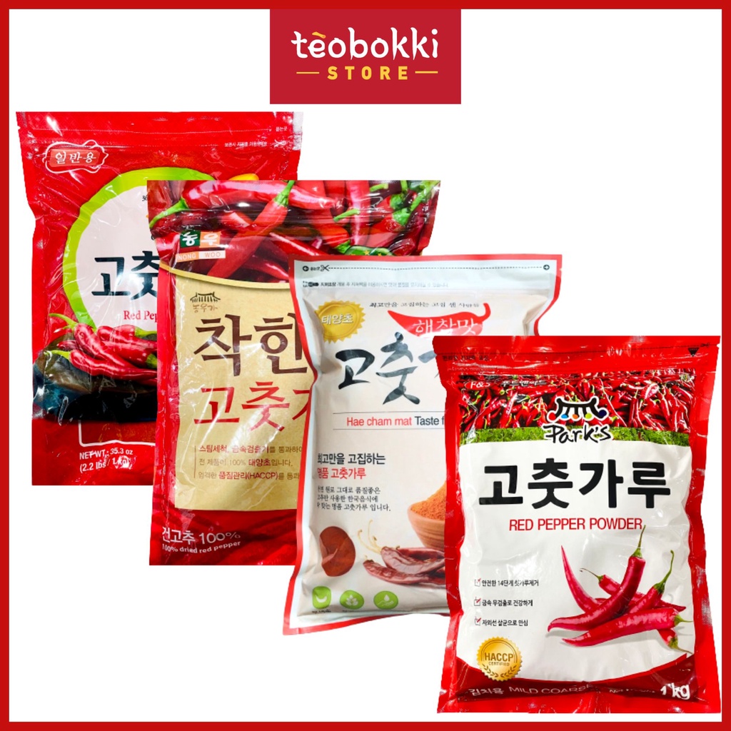Ớt bột hàn quốc làm kim chi màu đẹp loại vảy mịn 1kg