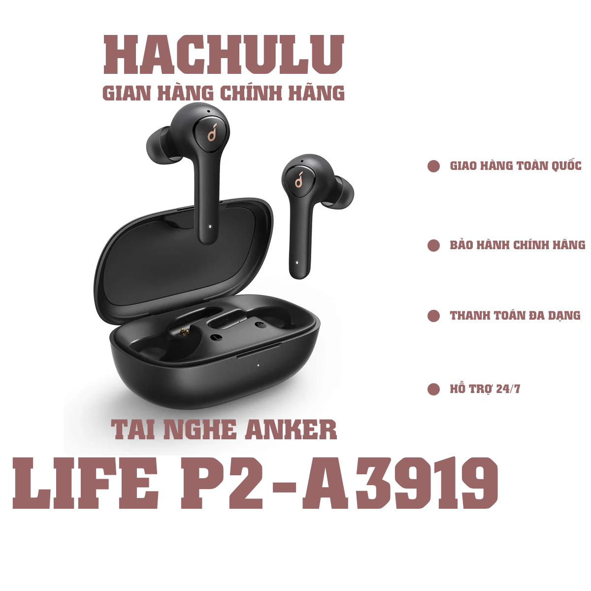 [HÀNG CHÍNH HÃNG] Tai nghe bluetooth 5.0 TWS SOUNDCORE Life P2 (by Anker) - A3919 chống nước IPX7, tích hợp 4 micro, thời gian sử dụng 40 tiếng, bảo hành 18 tháng