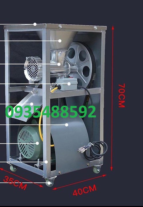 Máy nghiền thịt công nghiệp,máy xay thịt đa năng,trục xay innox 100% giá rẻ-bảo hành 1 năm