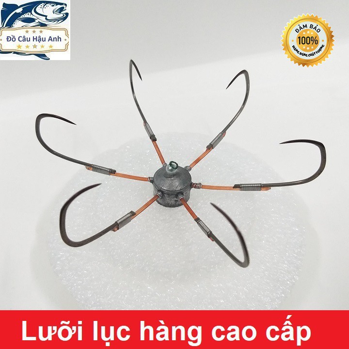 Lưỡi lục chì đúc A, lưỡi câu lục thép nga siêu bén siêu bền.