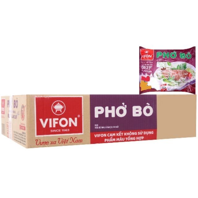 Phở bò vifon thùng 30 gói