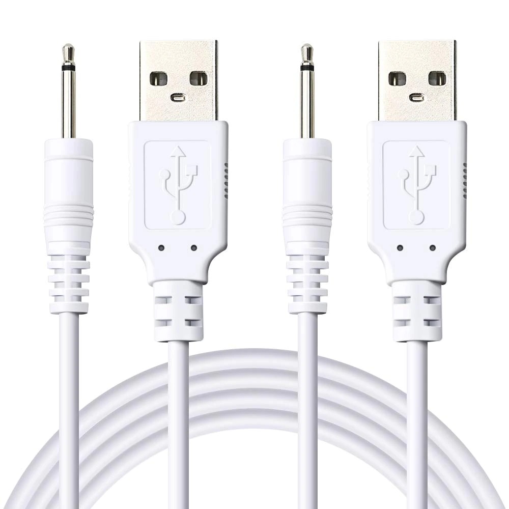 Dây sạc cho máy massage USB Chính Hãng, dành cho các loại máy massage mặt mắt body toàn thân đầu nhọn loại tốt