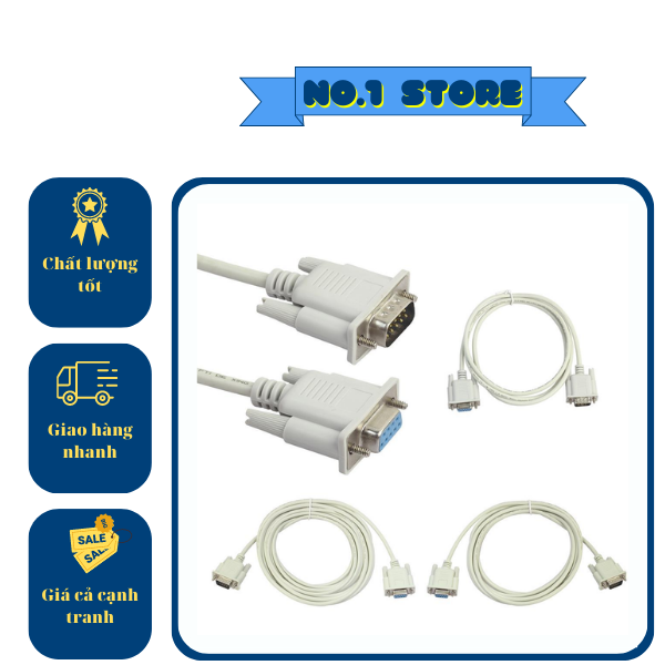 Dây cổng com db9/rs232 cái-đực đực-cái - cái-cái