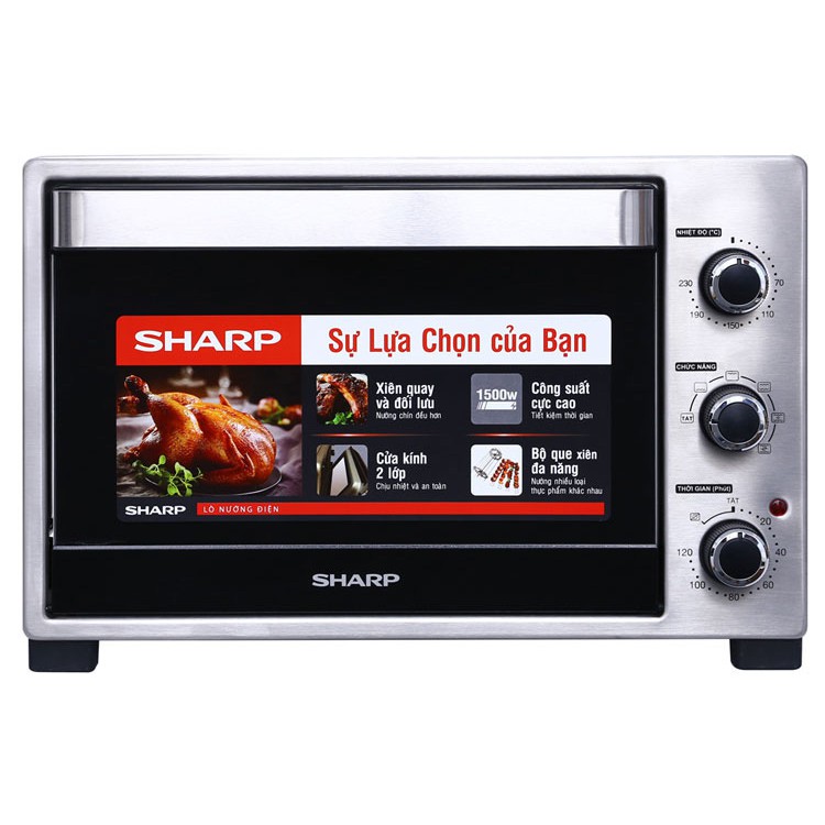 Lò nướng điện 38 lít sharp eo-a384rcsv-st
