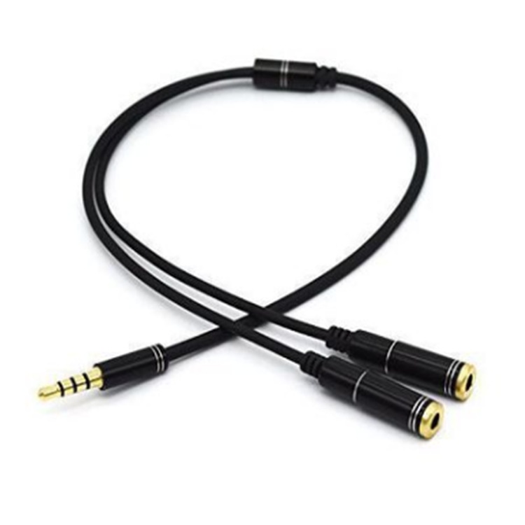 Cáp chia 2 tai nghe jack cắm 3.5mm dài 30cm