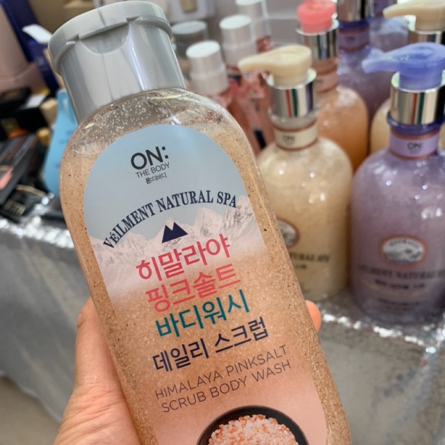 [Hang công ty] Sữa tắm muối Hồng Himalaya có hạt massage