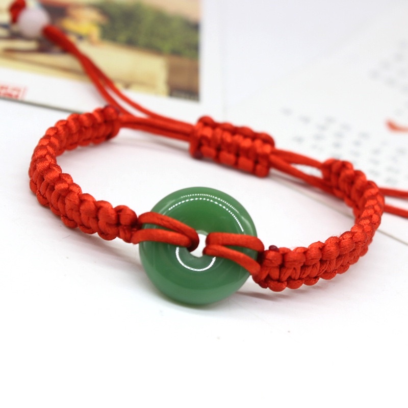 Vòng chỉ đỏ đồng điếu xanh - vòng tay may mắn