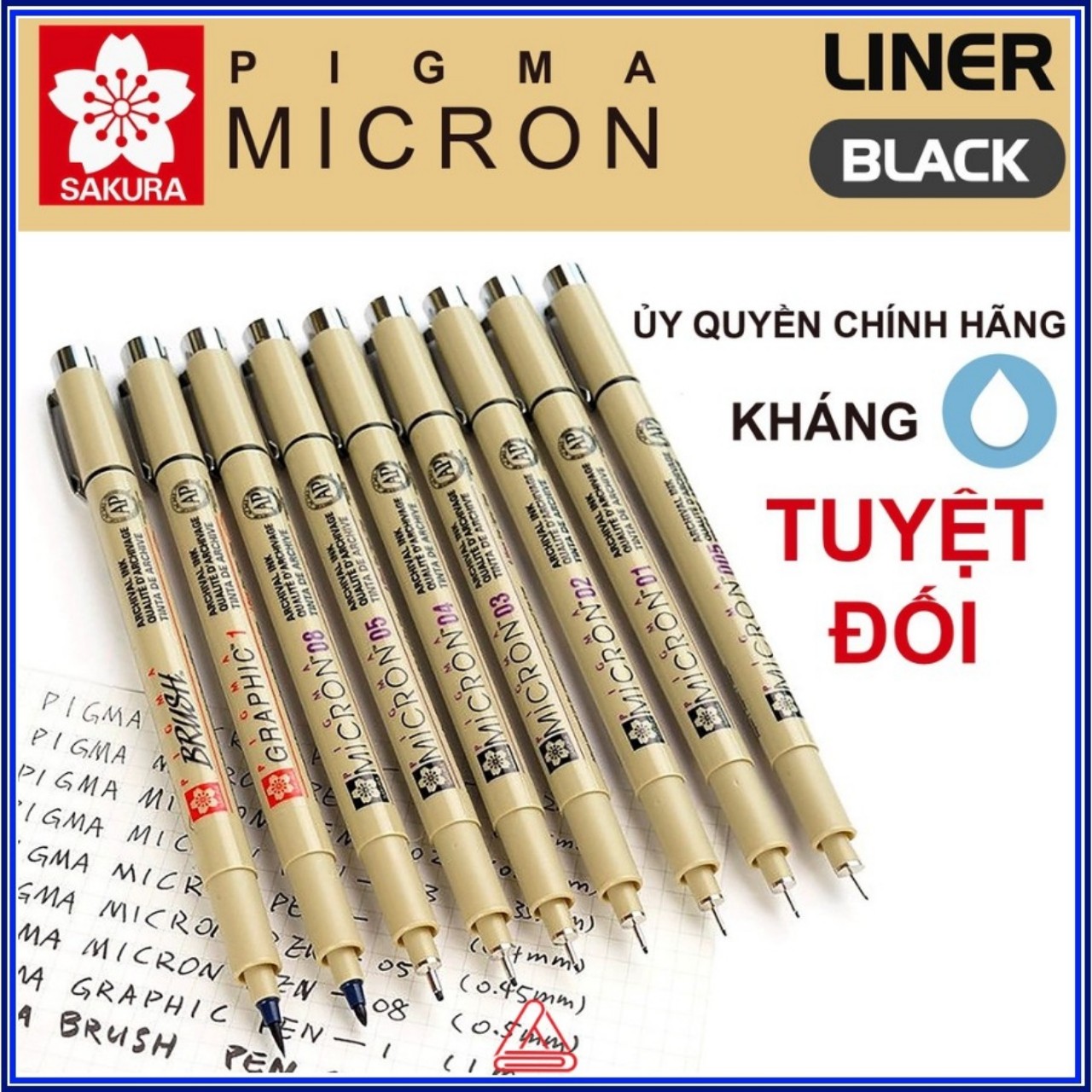 BÚT LINE KHÁNG NƯỚC SAKURA MICRON