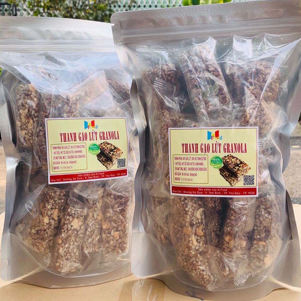 Thanh gạo lứt mix hạt dinh dưỡng & chà bông 1kg
