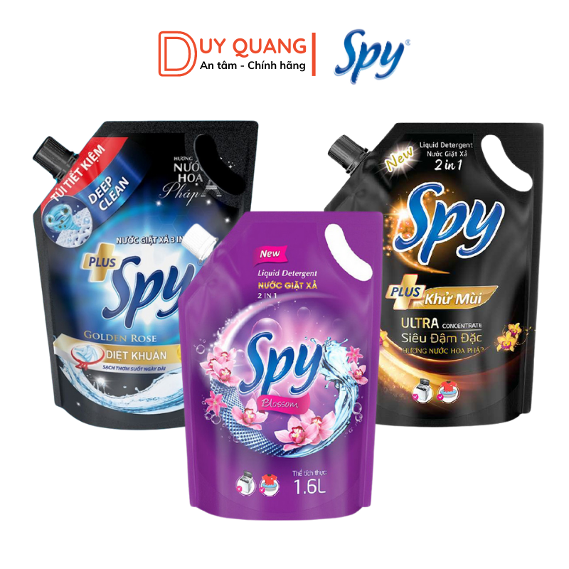 Túi nước giặt xả SPY, khử mùi, giặt sạch, thơm lâu, hàng chính hãng
