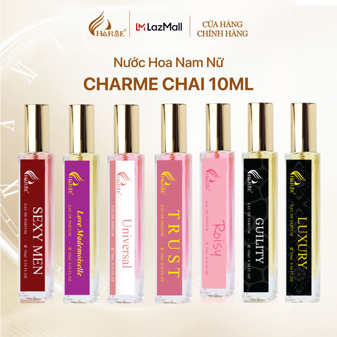 [CHỈ 89K] Nước Hoa CHARME Chính Hãng 10ml Nam Nữ Lưu Hương Lâu