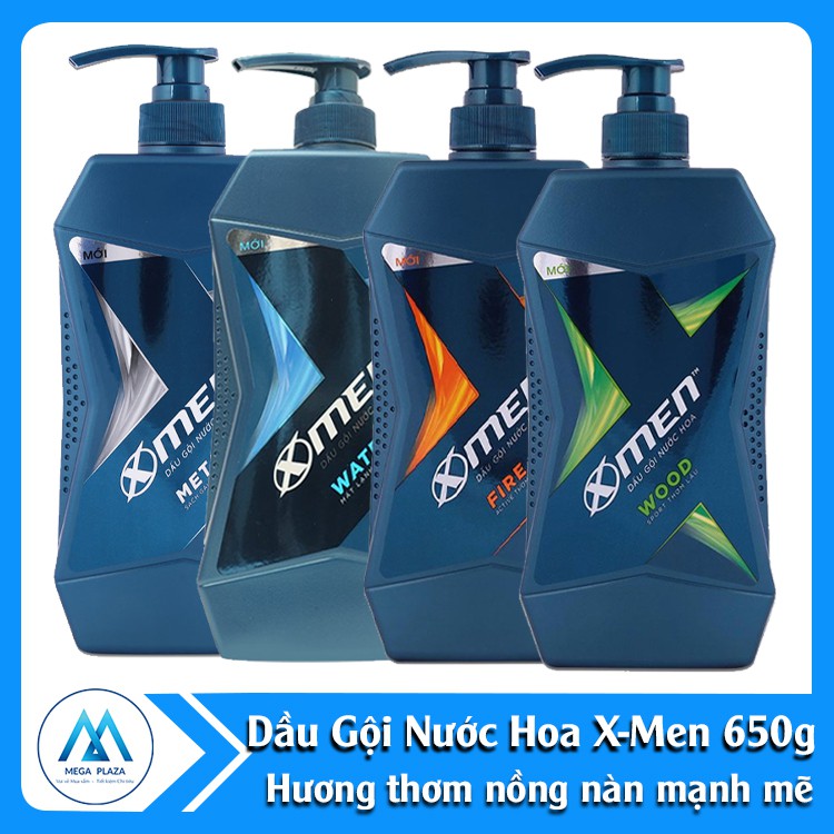 [HCM]Sữa Tắm, dầu gội, tắm gội  Xmen Fire 650g, Wood 650g