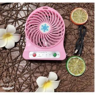 Quạt mini 3 tốc độ sạc cổng usb