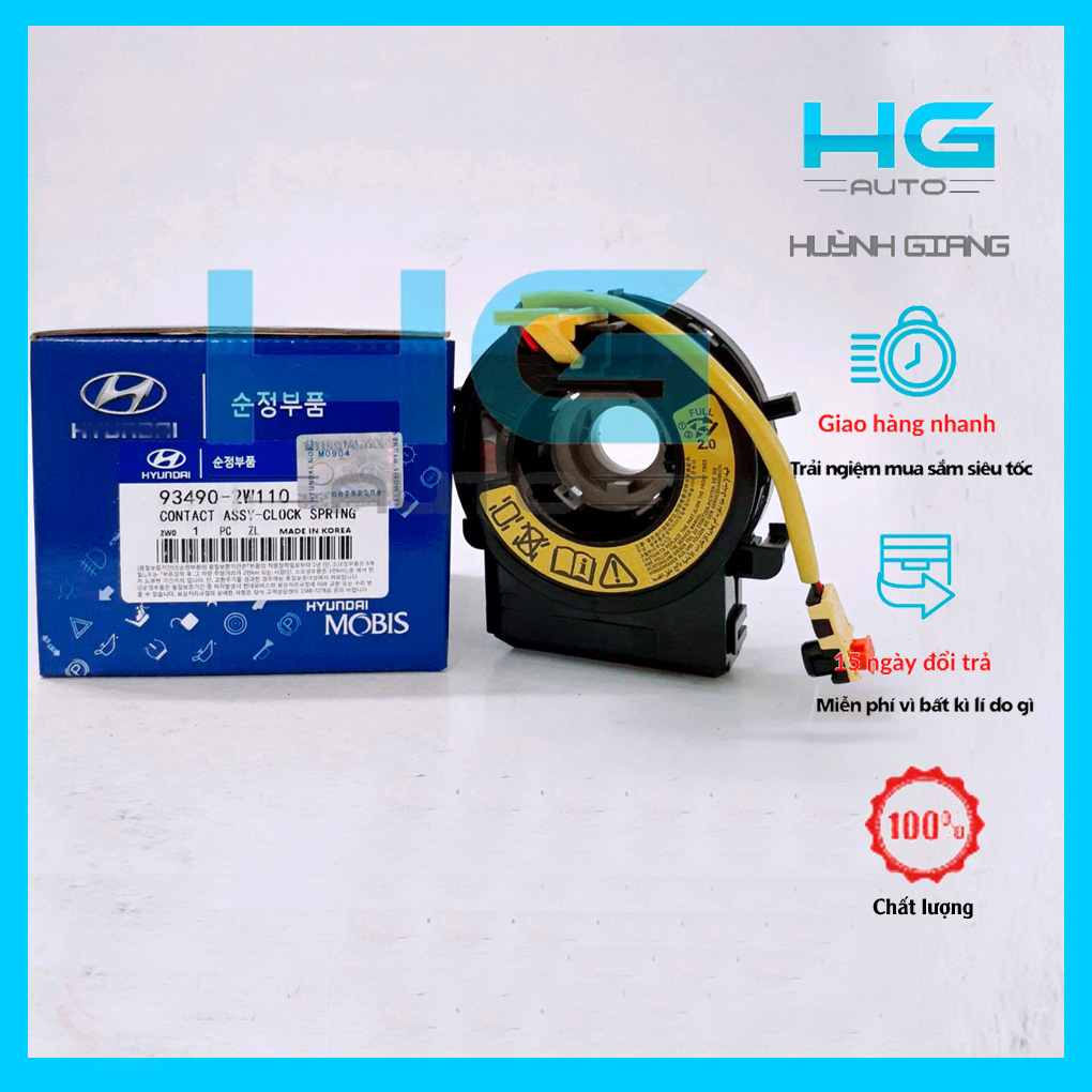 Cáp còi (cuộn kèn) Phụ tùng ô tô dành cho Kia Morning đời 2012-2016, Mã SP 93490-1Y010.Bảo hành 3 tháng.-Hgauto