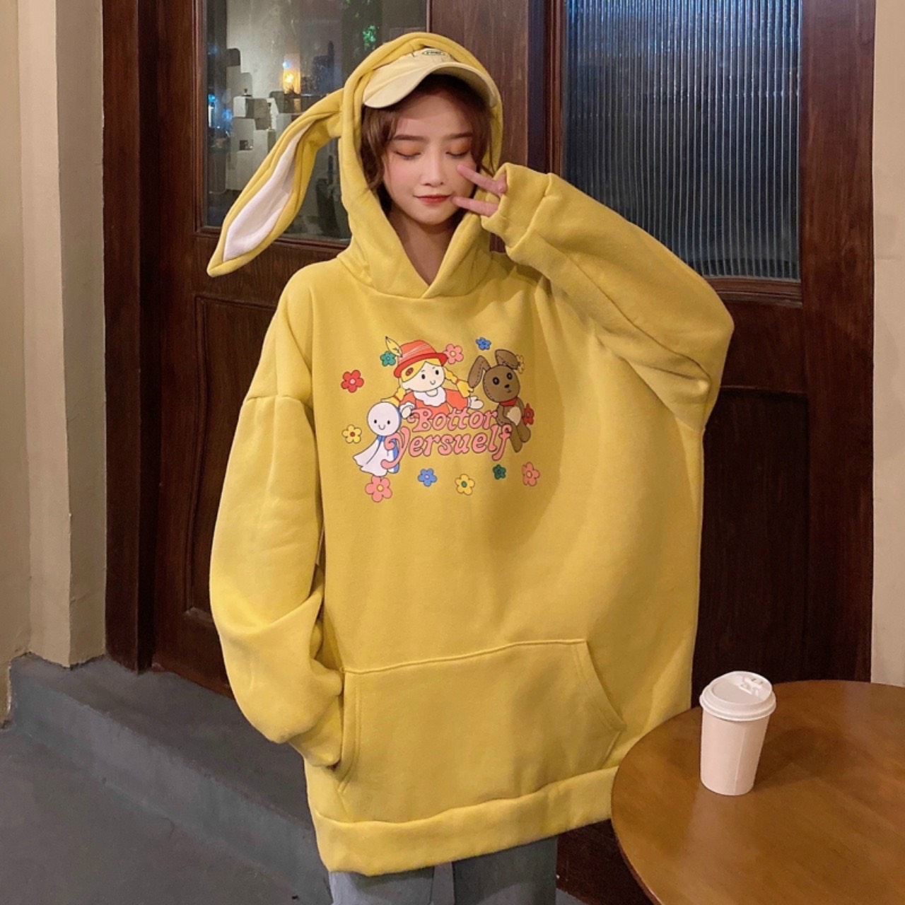 Ao khoac hoodies in 3 d tay tho phu hop nhung ban cute nhu minh nha