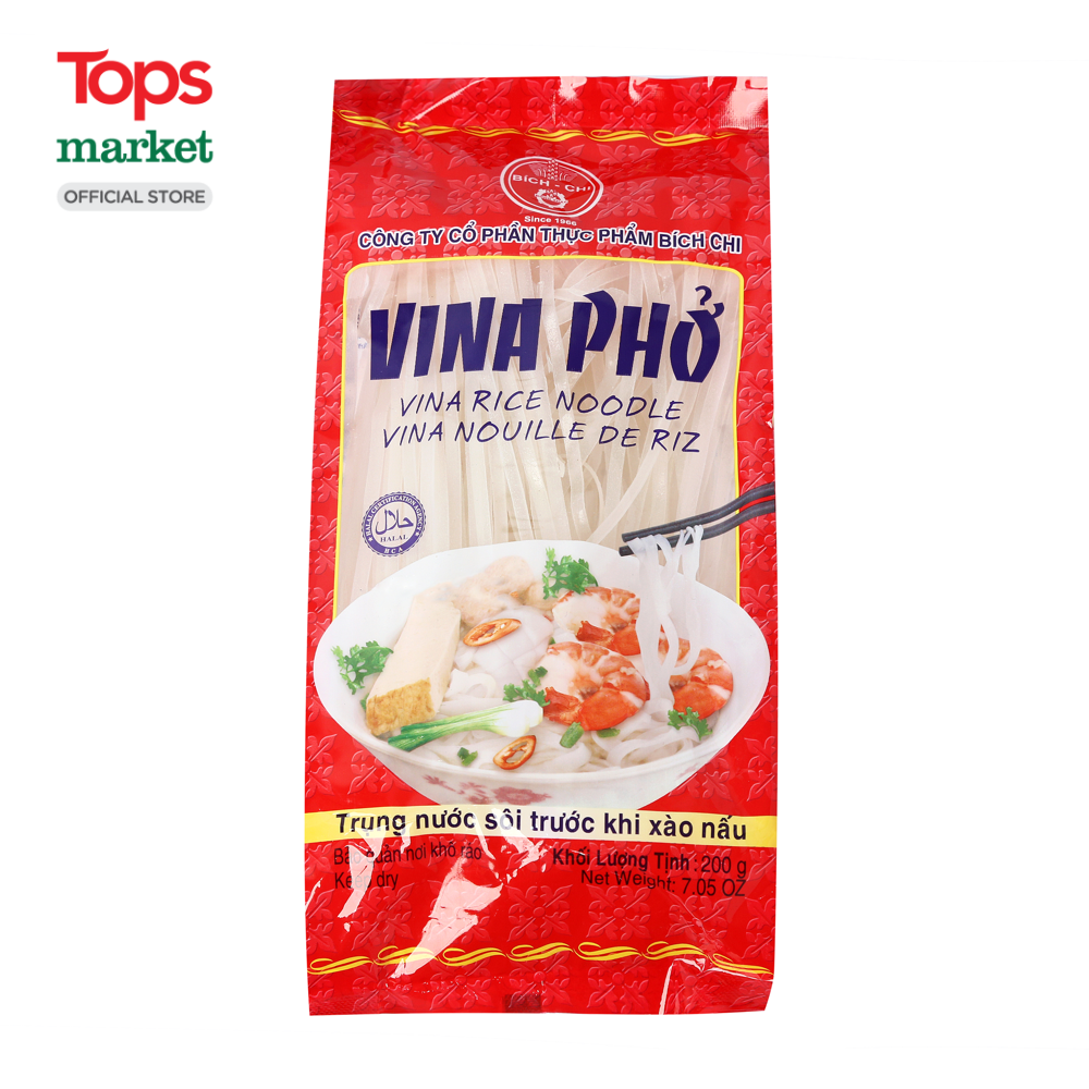 Phở khô vina bích chi gói 200g - siêu thị tops market