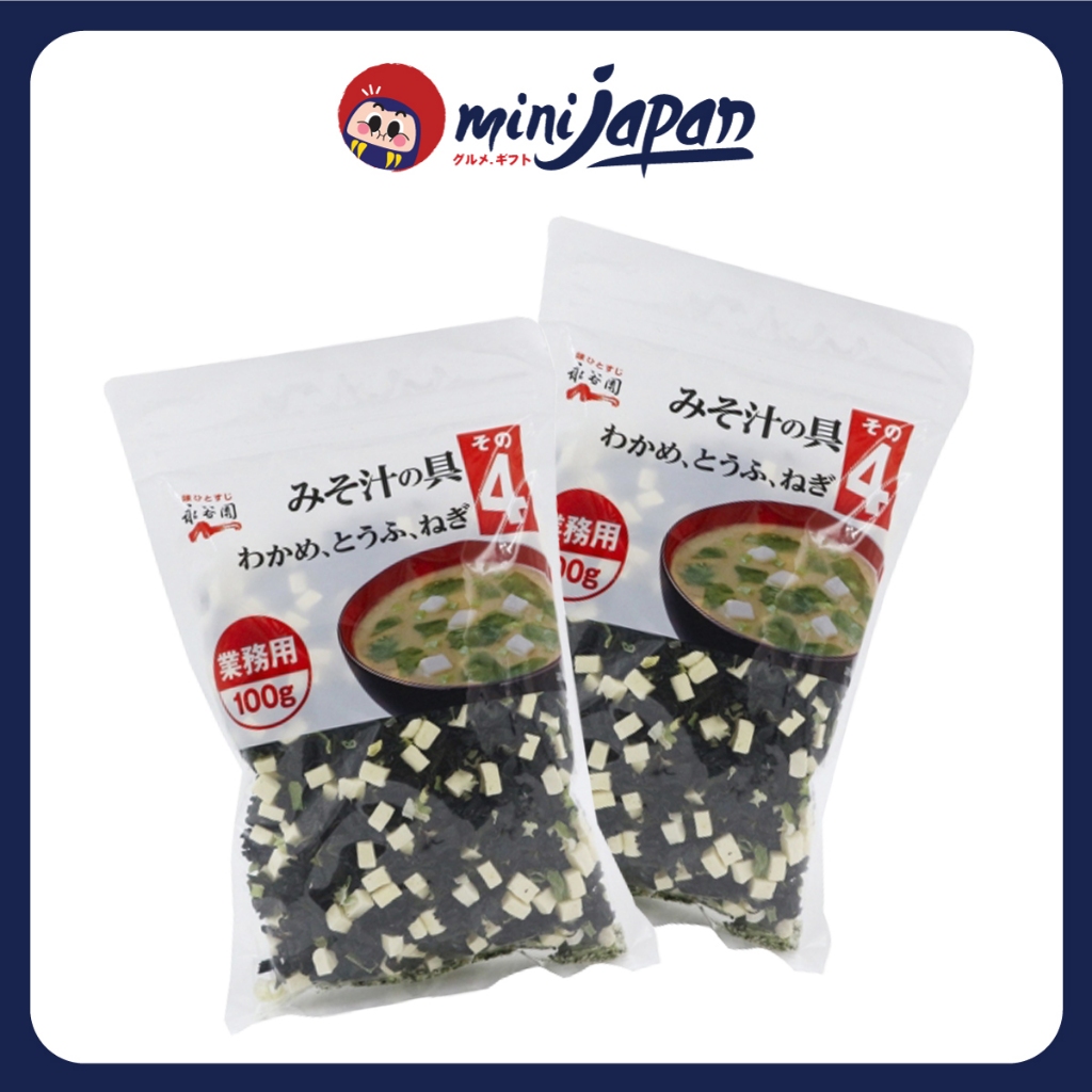 Canh Miso Rong biển đậu hũ sấy khô Nhật Bản cho bé ăn dặm gói 100g