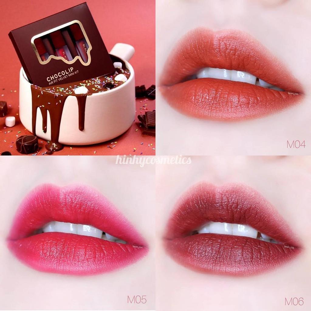 Set Son Black Rouge Air Fit Velvet Mini Kit Chocolip