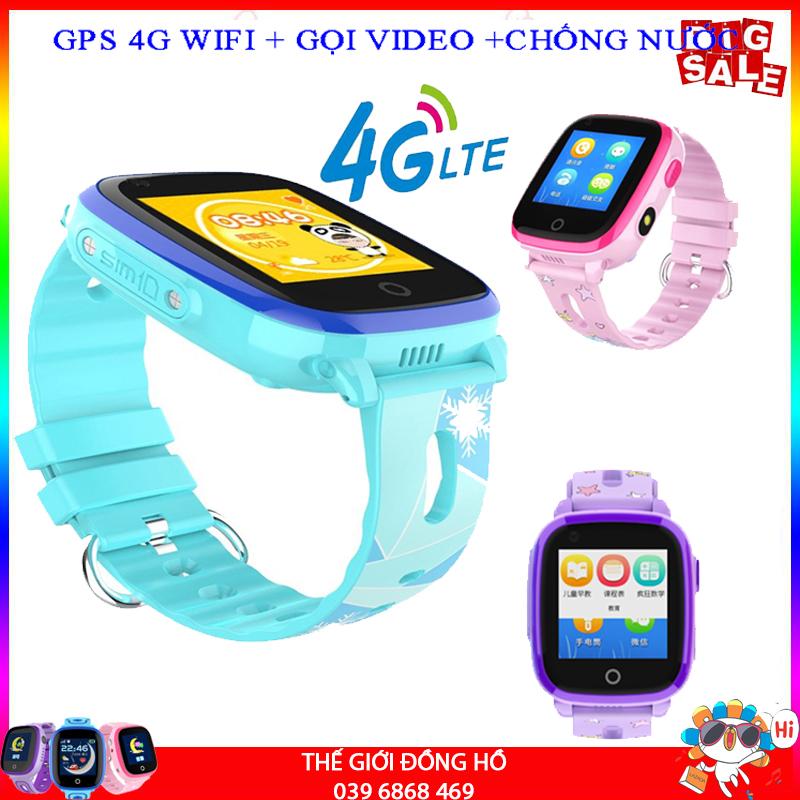 Đồng hồ định vị trẻ em gps wifi 4g df33 có chế độ gọi video siêu tiện dụng, công nghệ vượt trội về định vị và call video, chống nước tuyệt đối ip67