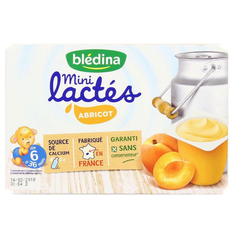 Sữa chua Bledina Pháp đủ vị 6x55g/vỉ vị mơ