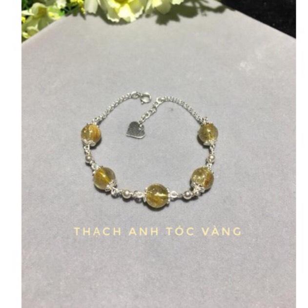 Vòng tay bạc mix đá phong thủy cho các mệnh