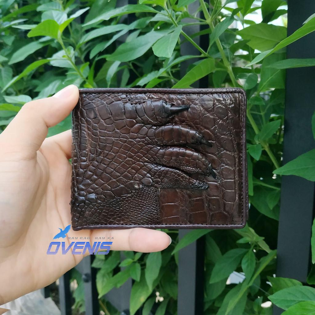 [FREE SHIP] BÓP DA CÁ SẤU CÓ MÓNG RẤT ĐẸP. DA BÀN TAY CÁ SẤU!