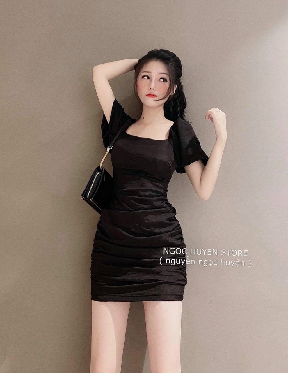 Đầm body hở lưng đan dây sành điệu TTSA0946