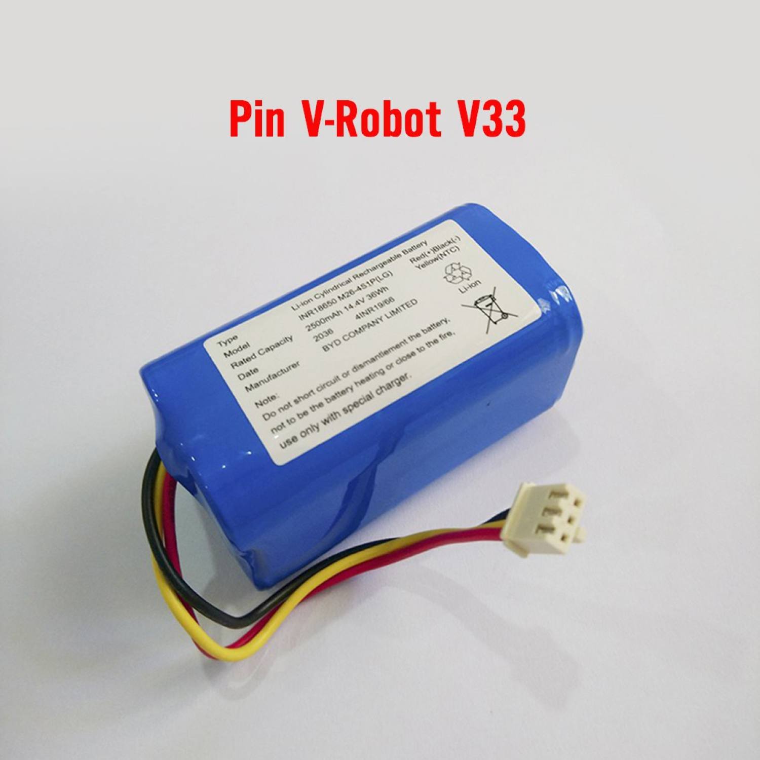 Pin robot hút bụi V-Robot V33, bảo hành 3 tháng.