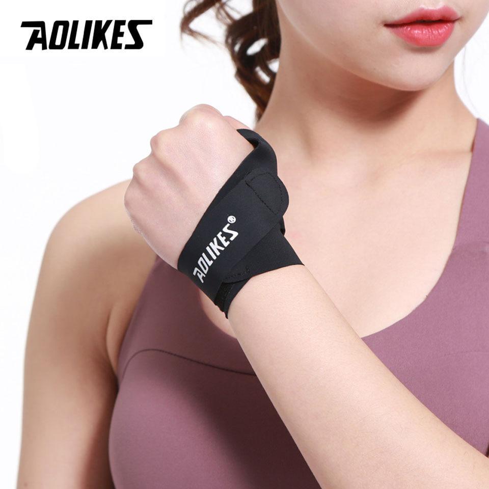 Băng quấn bảo vệ cổ tay AOLIKES MD-1673 Wrist Protector mỏng nhẹ hỗ trợ khớp cổ tay tập Yoga, Gym