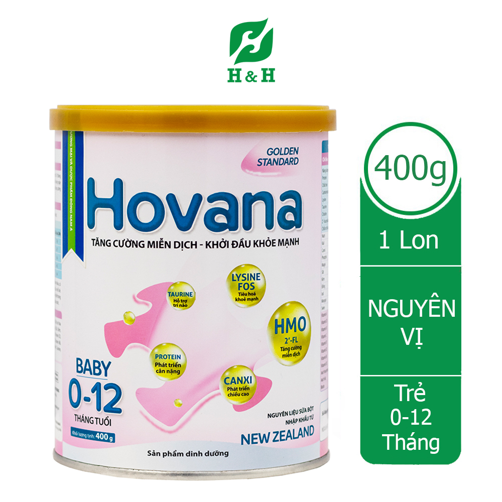 HCM Sữa HOVANA BABY 400g - Dinh dưỡng tối ưu hỗ trợ tiêu hóa cho bé từ 0
