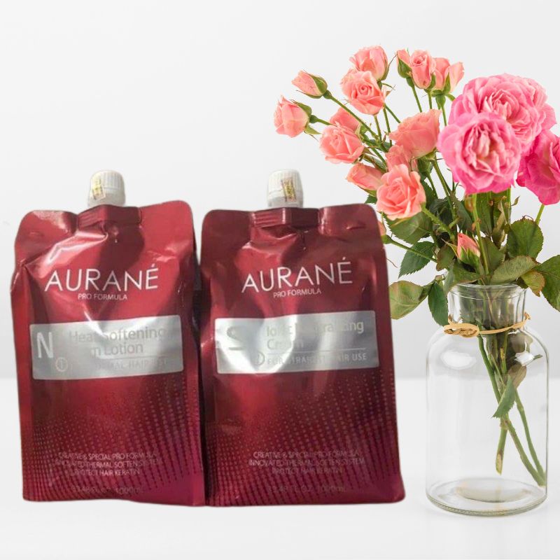 Cặp thuốc duỗi tóc aurane 1000ml x 2