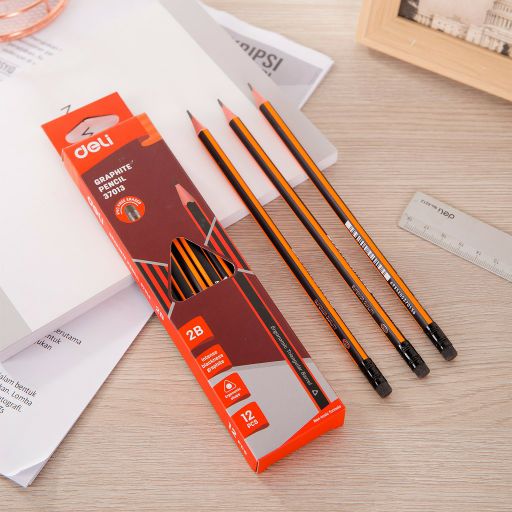 Hộp 12 cây bút chì deli 37013 / 37015 - 2b