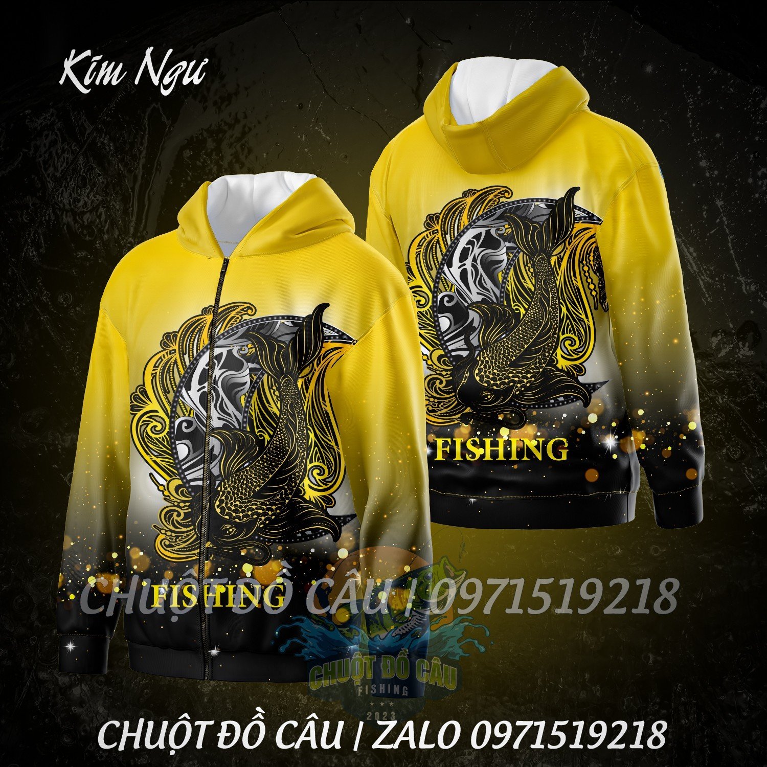 Áo khoác câu cá chống nắng Kim Ngư chất mát