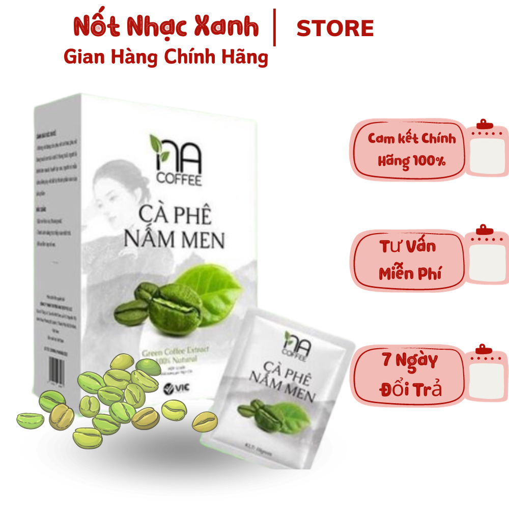 Cà phê nấm men - na coffe - cà phê làm gầy vic organic hộp 12 gói