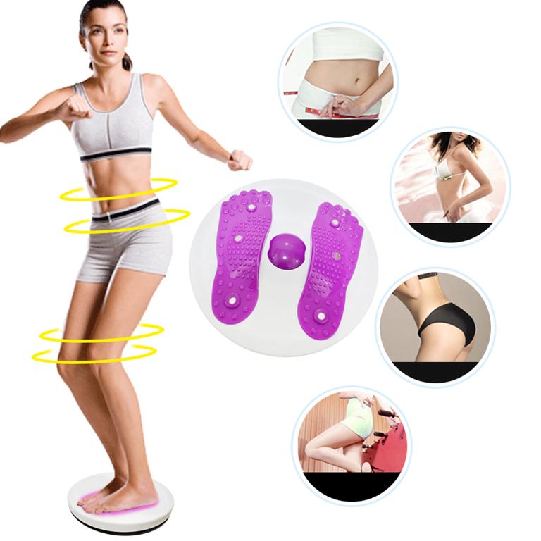 Đĩa xoay eo tập thể dục giảm cân 360 độ kết hợp massage bàn chân
