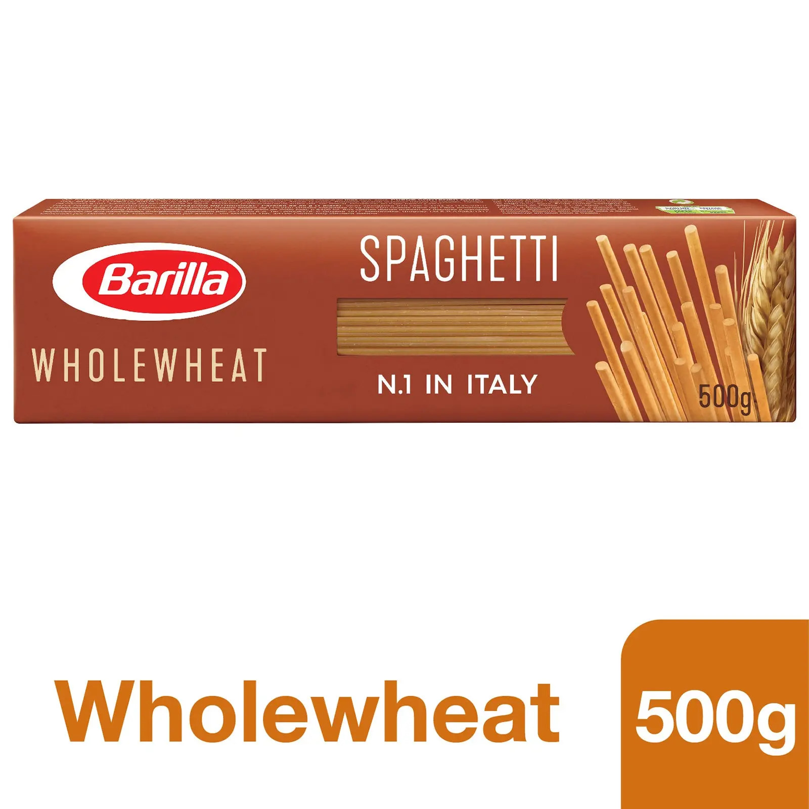 Mì sợi hình ống nguyên cám spaghetti integrale barilla no.5 hộp 500g – nhập khẩu chính hãng ý