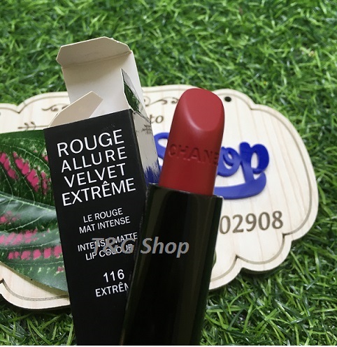 [HCM]Son Lì Chanel Rouge Allure Velvet Extreme Màu 116 màu đỏ rượu vang
