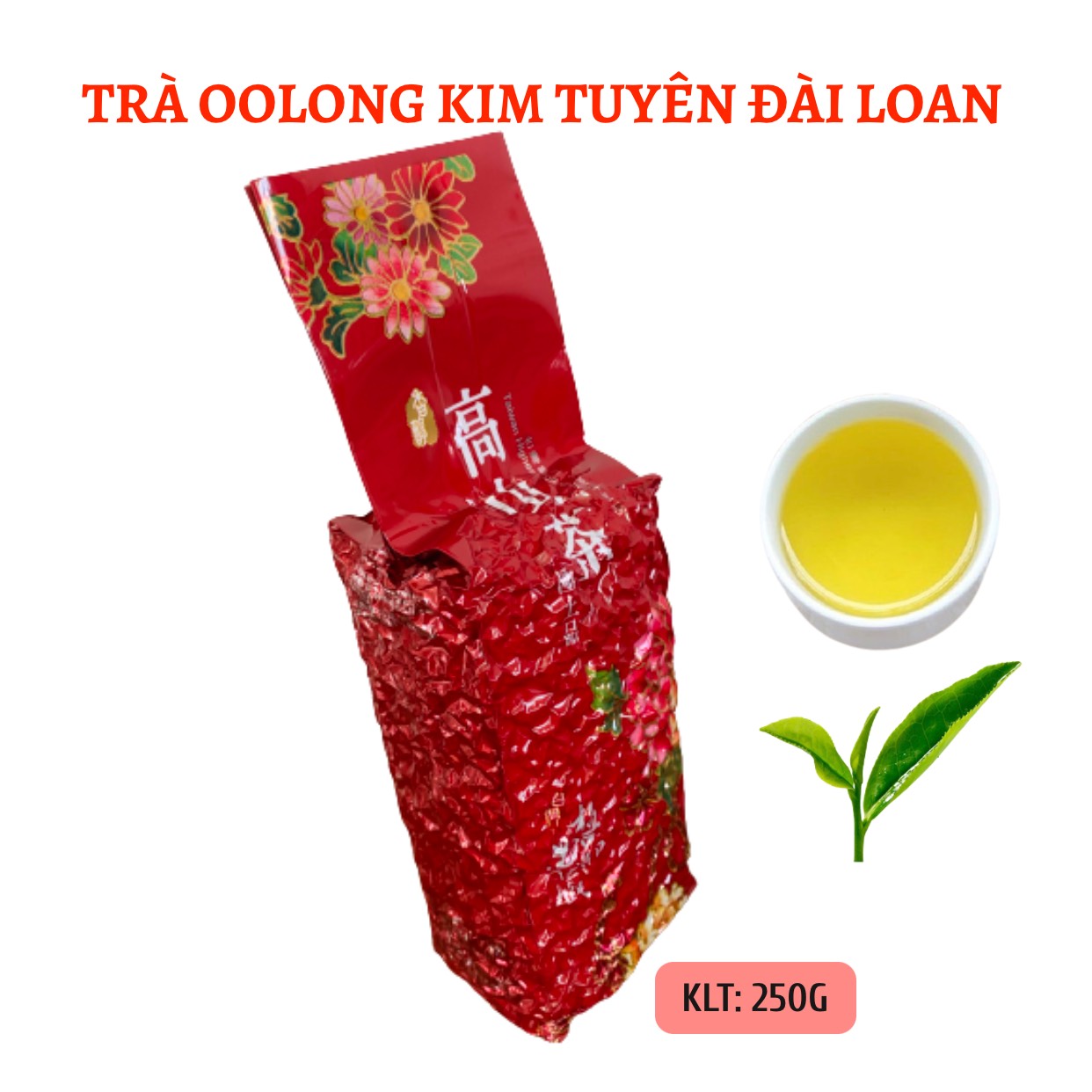 Trà oolong bảo lộc 250gr/gói - trà ô long xuất đài loan đặc biệt