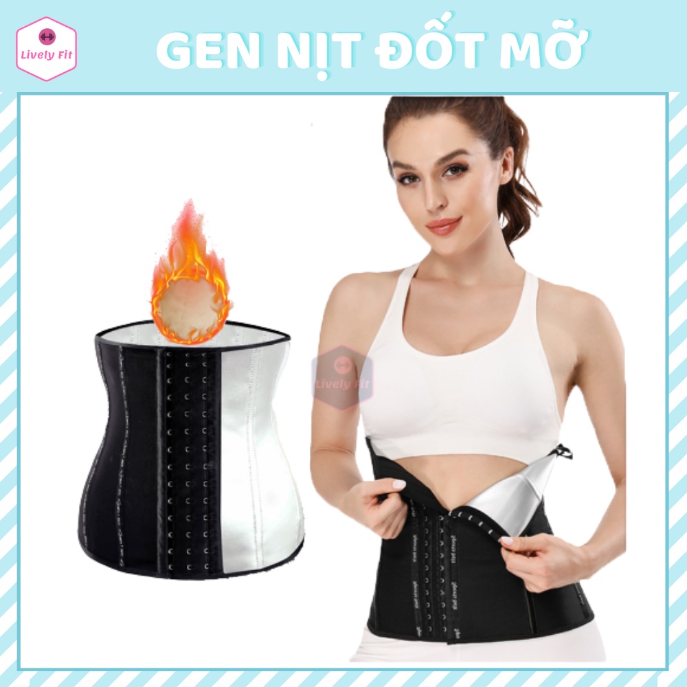 Gen nịt bụng siêu đốt mỡ giảm cân, sinh nhiệt đổ mồ hôi, định hình vóc dáng, làm thon eo lively fit