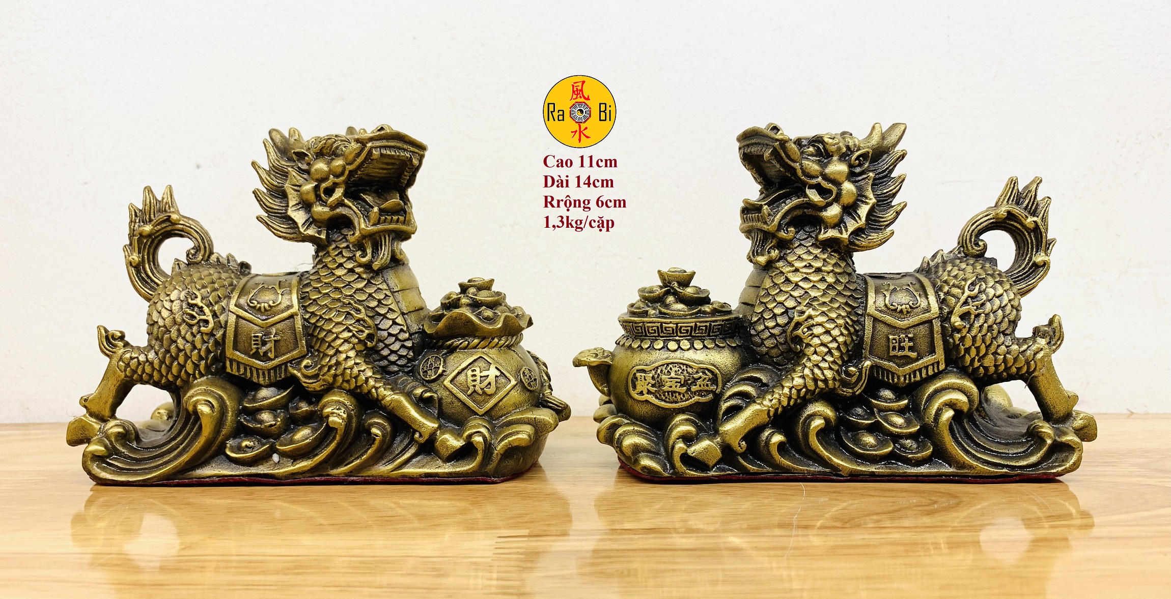 Kỳ lân tụ bảo - tượng đồng phong thủy cao cấp - đồ đồng mỹ nghệ