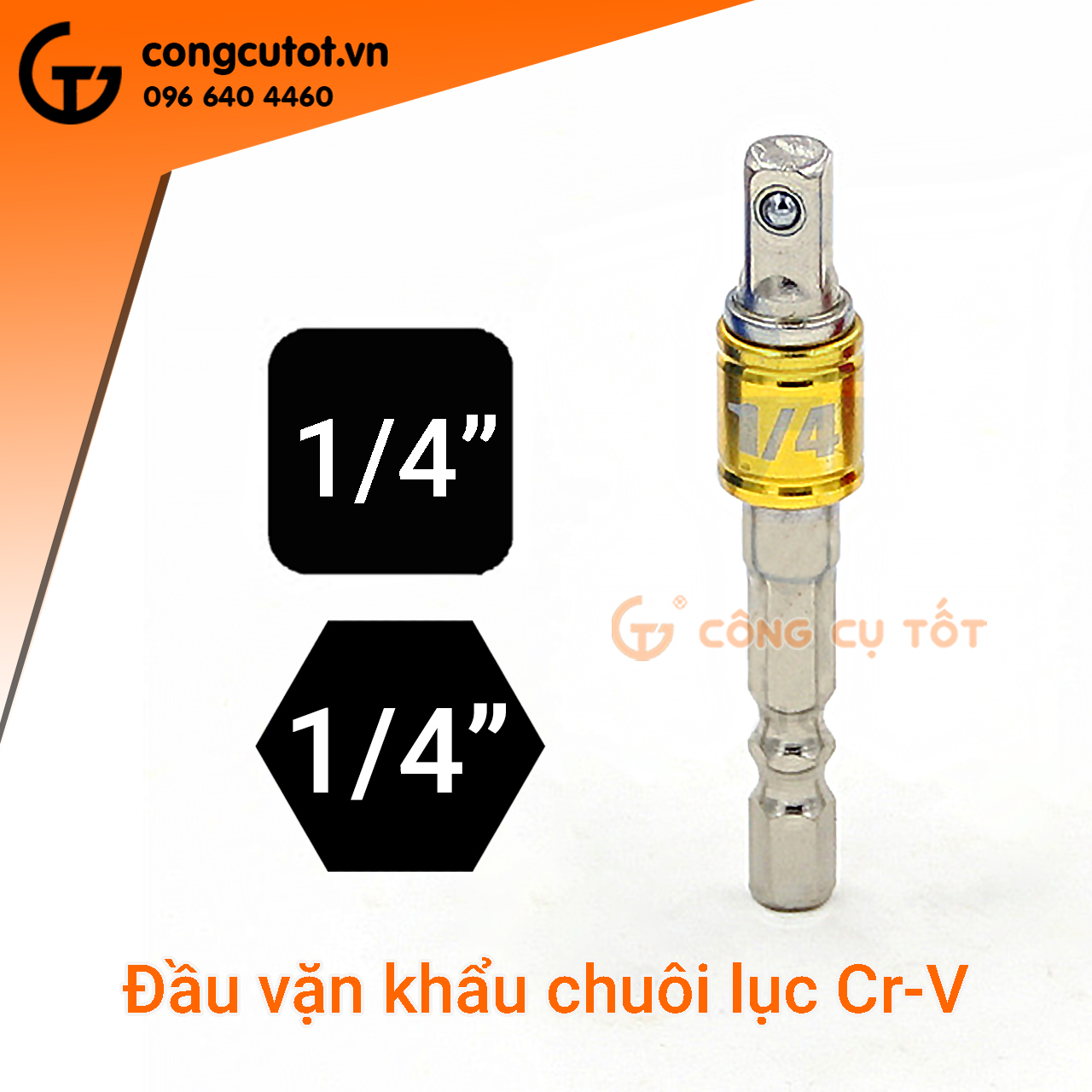 Đầu chuyển vặn khẩu cho máy khoan chuôi lục