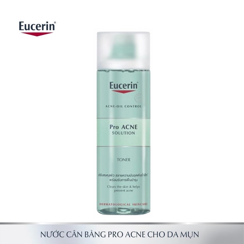 Nước hoa hồng Eucerin cho da dầu mụn toner eucerin pro acne