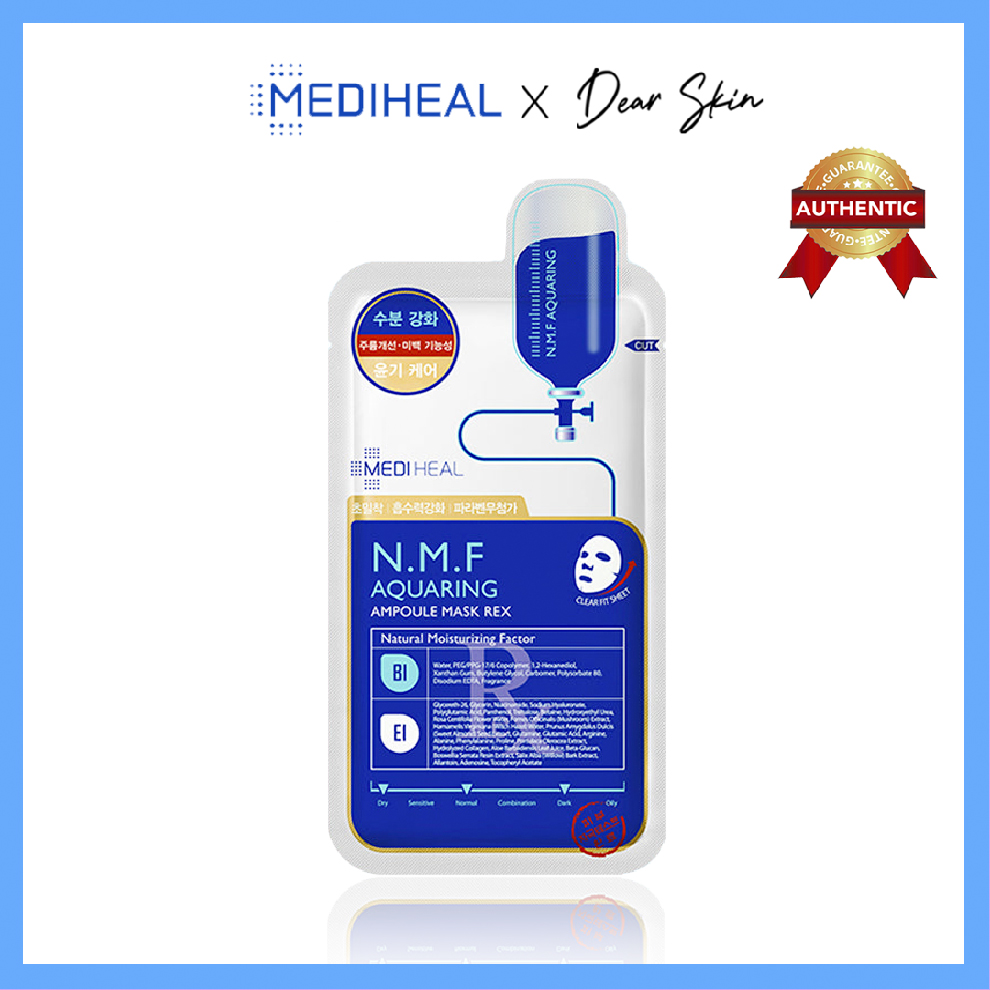 Mặt nạ Mediheal cấp ẩm cho da Mediheal Aquaring Ampoule Mask NMF Xanh Dương 27ml