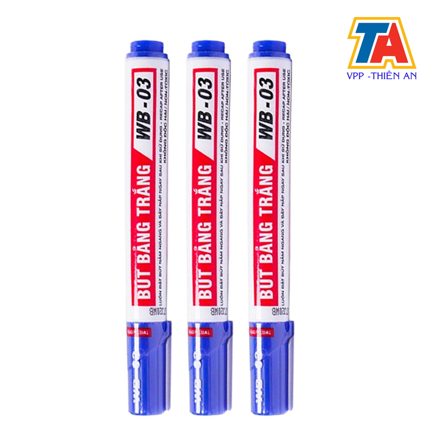 Bút lông bảng trắng wb 03 bút lông viết bảng trắng mica xóa được - bút lông bảng bơm thêm mực