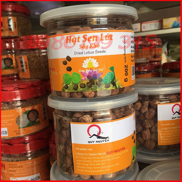 Hạt sen lứt quy nguyên thầy tuệ hải chùa long hương hủ 200g